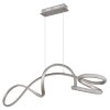 Swirl Suspension Luminaires Globo Lighting LED Nickel mat, 1 lumière