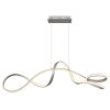 Swirl Suspension Luminaires Globo Lighting LED Nickel mat, 1 lumière