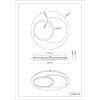 Kory Plafonnier Luminaires Globo Lighting LED Noir, 1 lumière