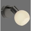 LOKI Applique murale / Plafonnier Luminaires Leuchten Direkt LED Noir, 1 lumière