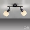 LOKI Plafonnier Luminaires Leuchten Direkt LED Noir, 2 lumières