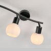 LOKI Plafonnier Luminaires Leuchten Direkt LED Noir, 3 lumières