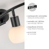 LOKI Plafonnier Luminaires Leuchten Direkt LED Noir, 4 lumières