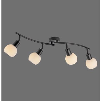 LOKI Plafonnier Luminaires Leuchten Direkt LED Noir, 4 lumières