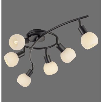 LOKI Plafonnier Luminaires Leuchten Direkt LED Noir, 6 lumières