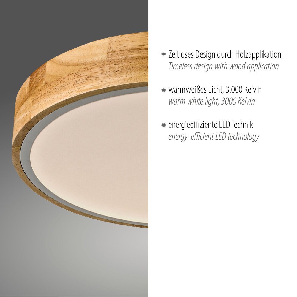 BILA Plafonnier Luminaires Leuchten Direkt LED Blanc, 1 lumière
