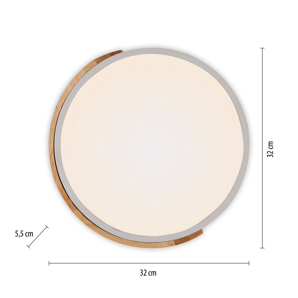 BILA Plafonnier Luminaires Leuchten Direkt LED Blanc, 1 lumière