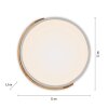 BILA Plafonnier Luminaires Leuchten Direkt LED Blanc, 1 lumière