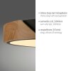BILA Plafonnier Luminaires Leuchten Direkt LED Noir, 1 lumière
