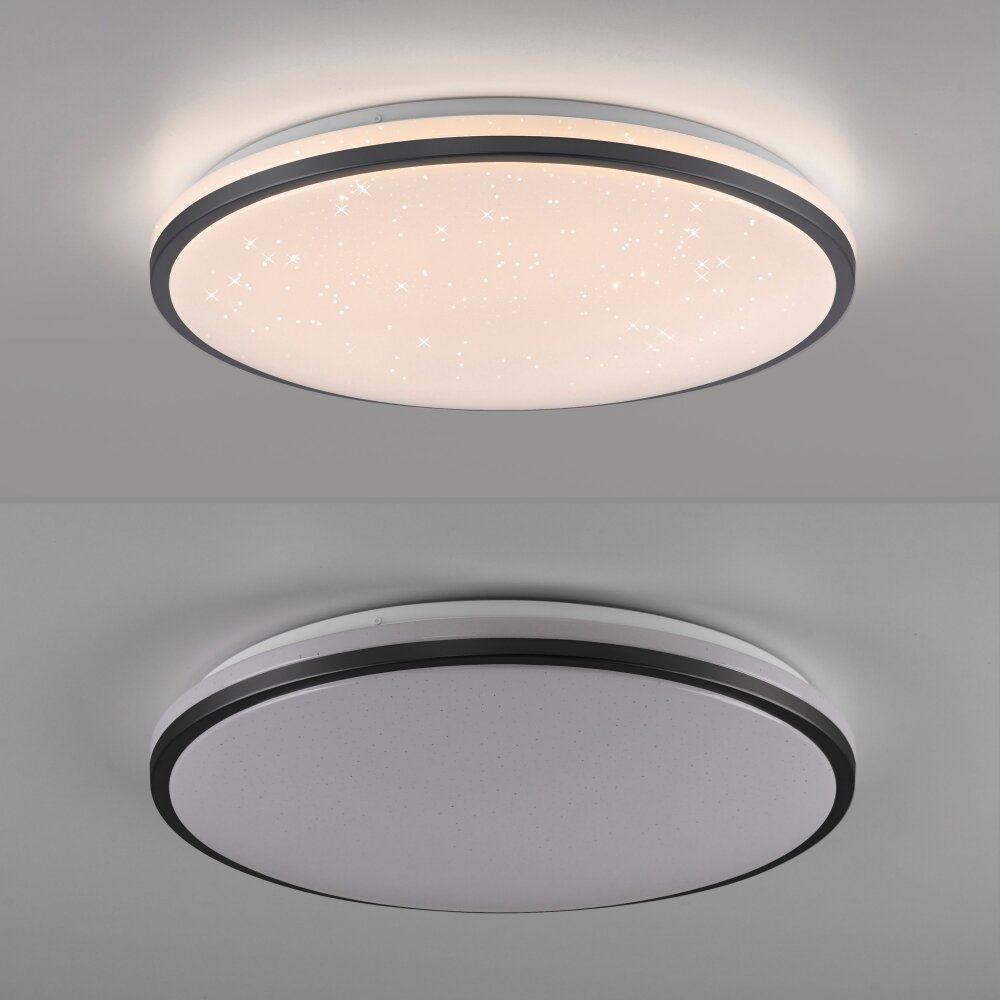 KYLE Plafonnier Luminaires Leuchten Direkt LED Noir, 1 lumière