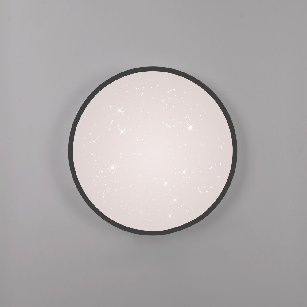 KYLE Plafonnier Luminaires Leuchten Direkt LED Noir, 1 lumière