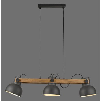 2.0 Suspension Luminaires Leuchten Direkt LED Brun, Noir, 3 lumières