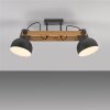 2.0 Plafonnier Luminaires Leuchten Direkt LED Brun, Noir, 2 lumières