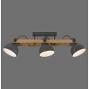 2.0 Plafonnier Luminaires Leuchten Direkt LED Brun, Noir, 3 lumières