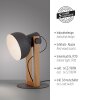 2.0 Lampe à poser Luminaires Leuchten Direkt LED Brun, Noir, 1 lumière