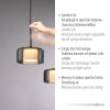 Rika Suspension Luminaires Paul Neuhaus LED Noir, 7 lumières