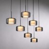 Rika Suspension Luminaires Paul Neuhaus LED Noir, 7 lumières