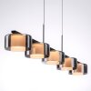 Rika Suspension Luminaires Paul Neuhaus LED Noir, 5 lumières