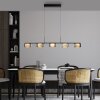 Rika Suspension Luminaires Paul Neuhaus LED Noir, 5 lumières