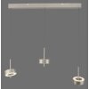 Q-Rotate Suspension Luminaires Paul Neuhaus LED Argenté, 3 lumières, Télécommandes