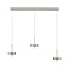 Q-Rotate Suspension Luminaires Paul Neuhaus LED Argenté, 3 lumières, Télécommandes