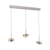 Q-Rotate Suspension Luminaires Paul Neuhaus LED Argenté, 3 lumières, Télécommandes