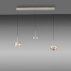 Q-Rotate Suspension Luminaires Paul Neuhaus LED Argenté, 3 lumières, Télécommandes