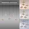 Q-Rotate Suspension Paul Neuhaus Q-Serie LED Argenté, 5 lumières
