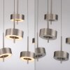 Q-Rotate Suspension Paul Neuhaus Q-Serie LED Argenté, 5 lumières