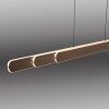 Round Suspension Luminaires Paul Neuhaus LED Brun, 2 lumières