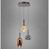 Irides Suspension Luminaires Paul Neuhaus LED Brun, 3 lumières