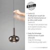 Irides Suspension Luminaires Paul Neuhaus LED Brun, 3 lumières