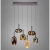 Irides Suspension Luminaires Paul Neuhaus LED Brun, 6 lumières