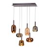 Irides Suspension Luminaires Paul Neuhaus LED Brun, 6 lumières