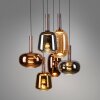 Irides Suspension Luminaires Paul Neuhaus LED Brun, 6 lumières