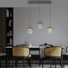 Q-Kon Suspension Luminaires Paul Neuhaus LED Brun, 3 lumières, Télécommandes
