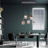 Q-Kon Suspension Luminaires Paul Neuhaus LED Brun, 5 lumières, Télécommandes