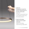 Hoop Suspension Luminaires Paul Neuhaus LED Brun, 1 lumière