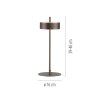 Q-Rotate Lampe à poser Paul Neuhaus Q-Serie LED Brun, 1 lumière, Télécommandes