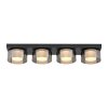 Rika Plafonnier Luminaires Paul Neuhaus LED Noir, 4 lumières