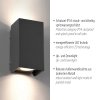 Block Applique murale Luminaires Paul Neuhaus LED Anthracite, 2 lumières