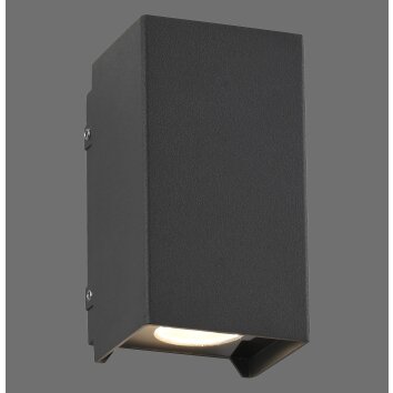 Block Applique murale Luminaires Paul Neuhaus LED Anthracite, 2 lumières