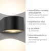 Carla Applique murale Luminaires Paul Neuhaus LED Anthracite, 2 lumières