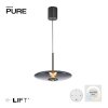E-Vitrum Suspension Luminaires Paul Neuhaus LED Gris, 2 lumières, Télécommandes