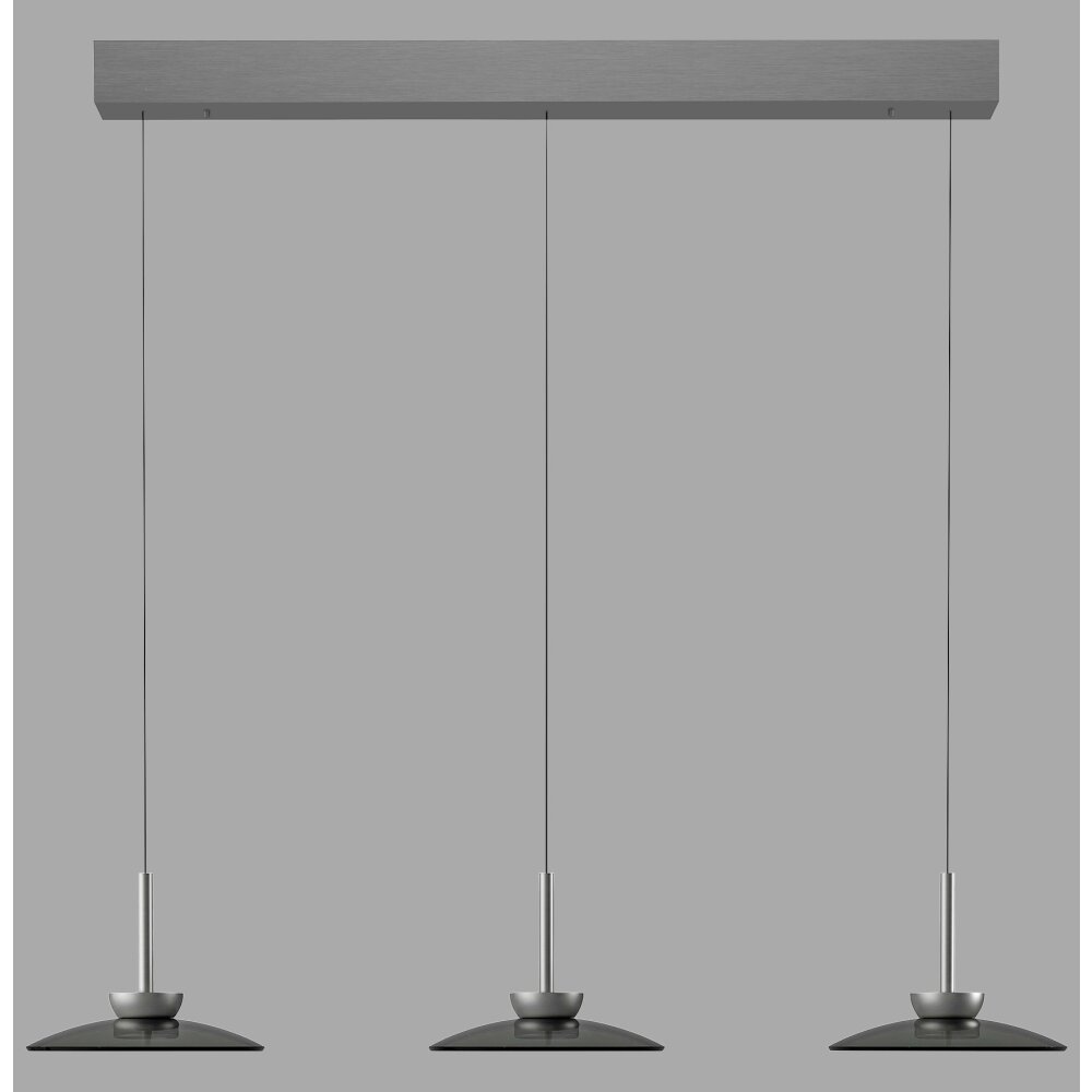 Moon Suspension Luminaires Paul Neuhaus LED Gris, 6 lumières main product photo