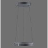 E-Clipse Suspension Luminaires Paul Neuhaus LED Gris, 2 lumières, Télécommandes