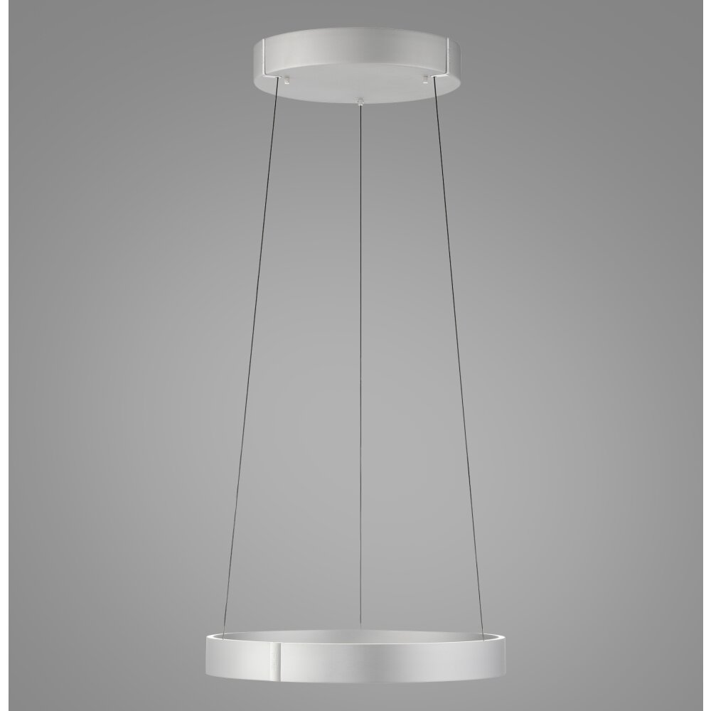E-Clipse Suspension Luminaires Paul Neuhaus LED Argenté, 2 lumières, Télécommandes main product photo