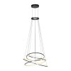 Rings Suspension Luminaires Paul Neuhaus LED Gris, 1 lumière, Télécommandes