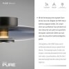 Vitrum Plafonnier Luminaires Paul Neuhaus LED Gris, 2 lumières