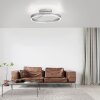Loop Plafonnier Luminaires Paul Neuhaus LED Argenté, 2 lumières, Télécommandes